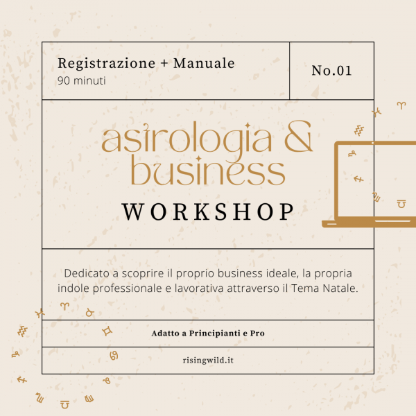 workshop astrologia nel business